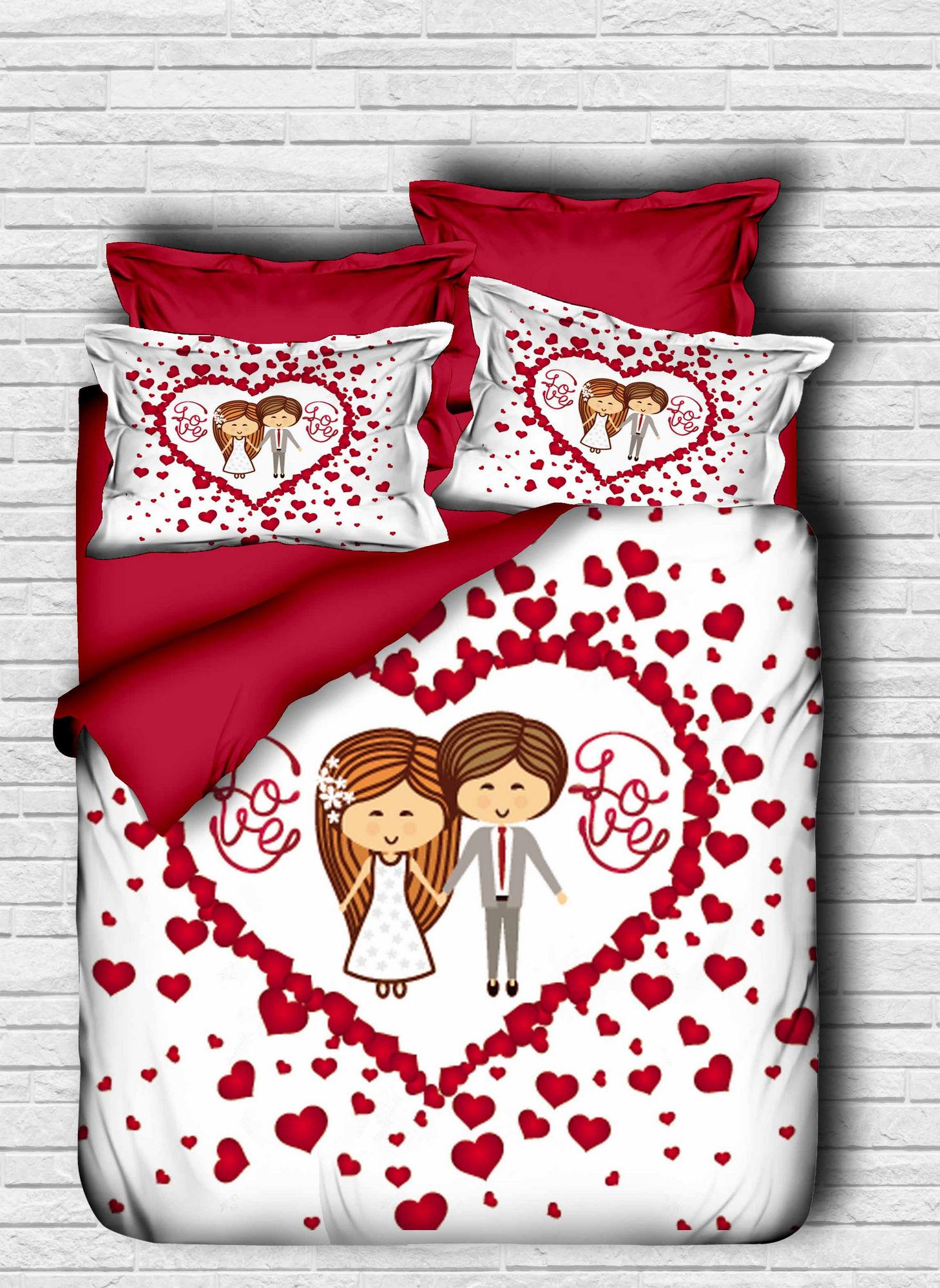 L'essentiel Maison Комплет Двојна постелнина 109, 200x220cm, Црвена