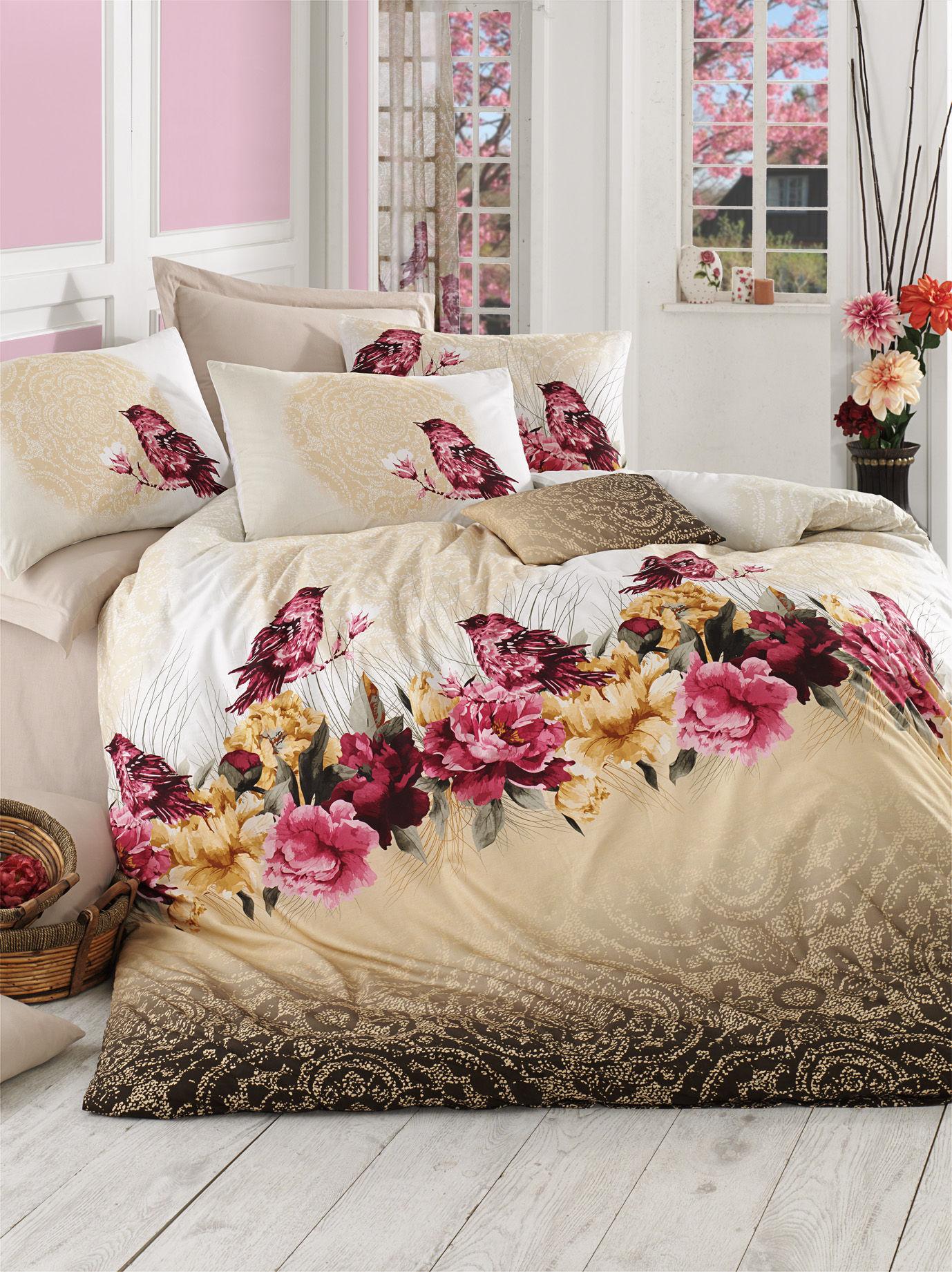 Комплет постелнина L'essentiel Maison Calikusu, 160x220cm, крем