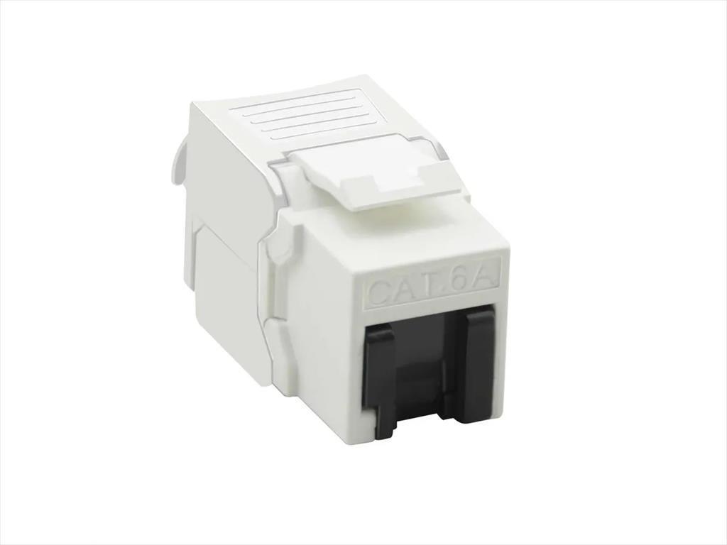 Secomp Мрежен Конектор Cat6A Utp Keystone Jack, 180 Degree White