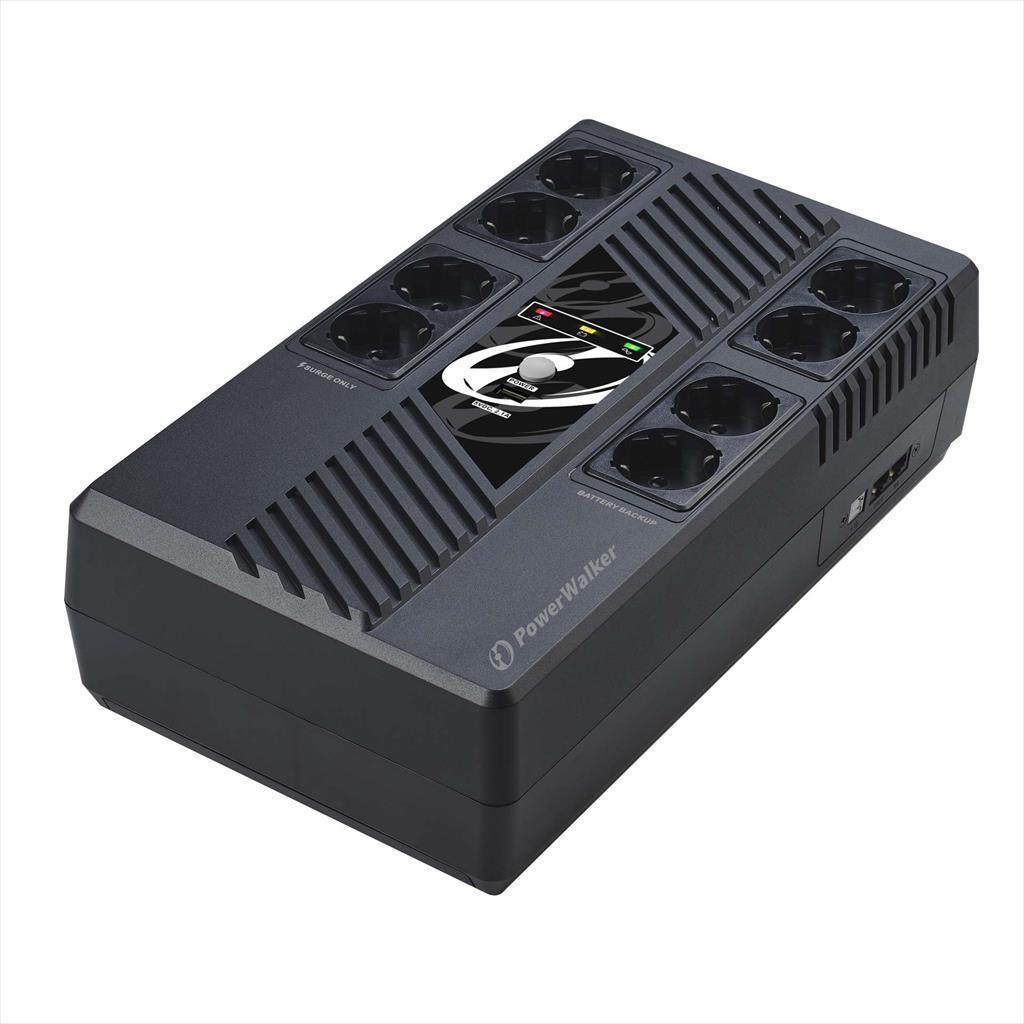 Powerwalker Упс Заштита 1000Va / 600W Vi 1000 Ms, 8Xshuko,Avr, Usb, Hid, Rj-11, Rj-45, 10121162