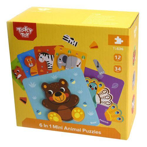 TOOKY TOY Мини Сложувалки Животни 6 Во 1 TL636