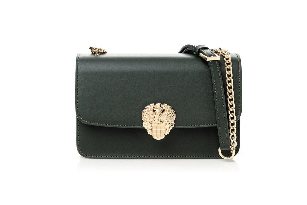 Женска чанта „Винс Камуто" „Аморе", темно зелена