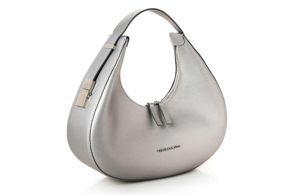 Женска чанта од ривиера Vince Camuto, сребрена