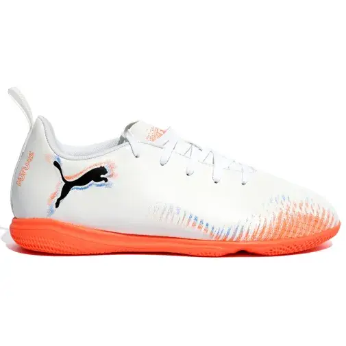 Фудбалски патики Puma Future 8 Play It Jr за момчиња, бели