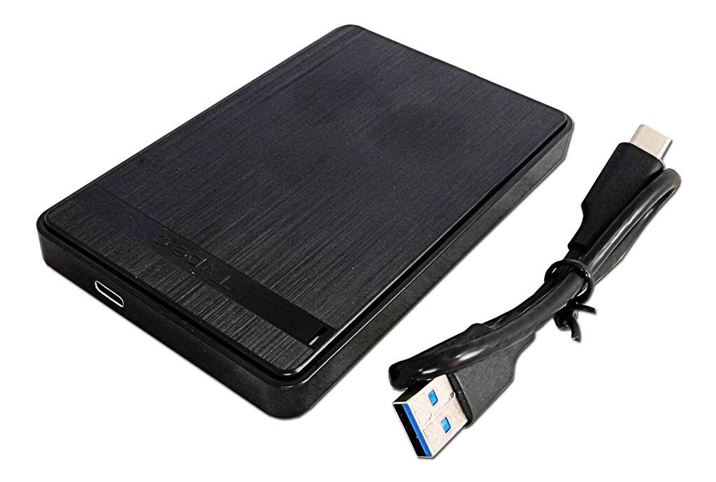 Alfa Electric Надворешна кутија за 2.5" HDD со Type-C, за екстерен хард диск