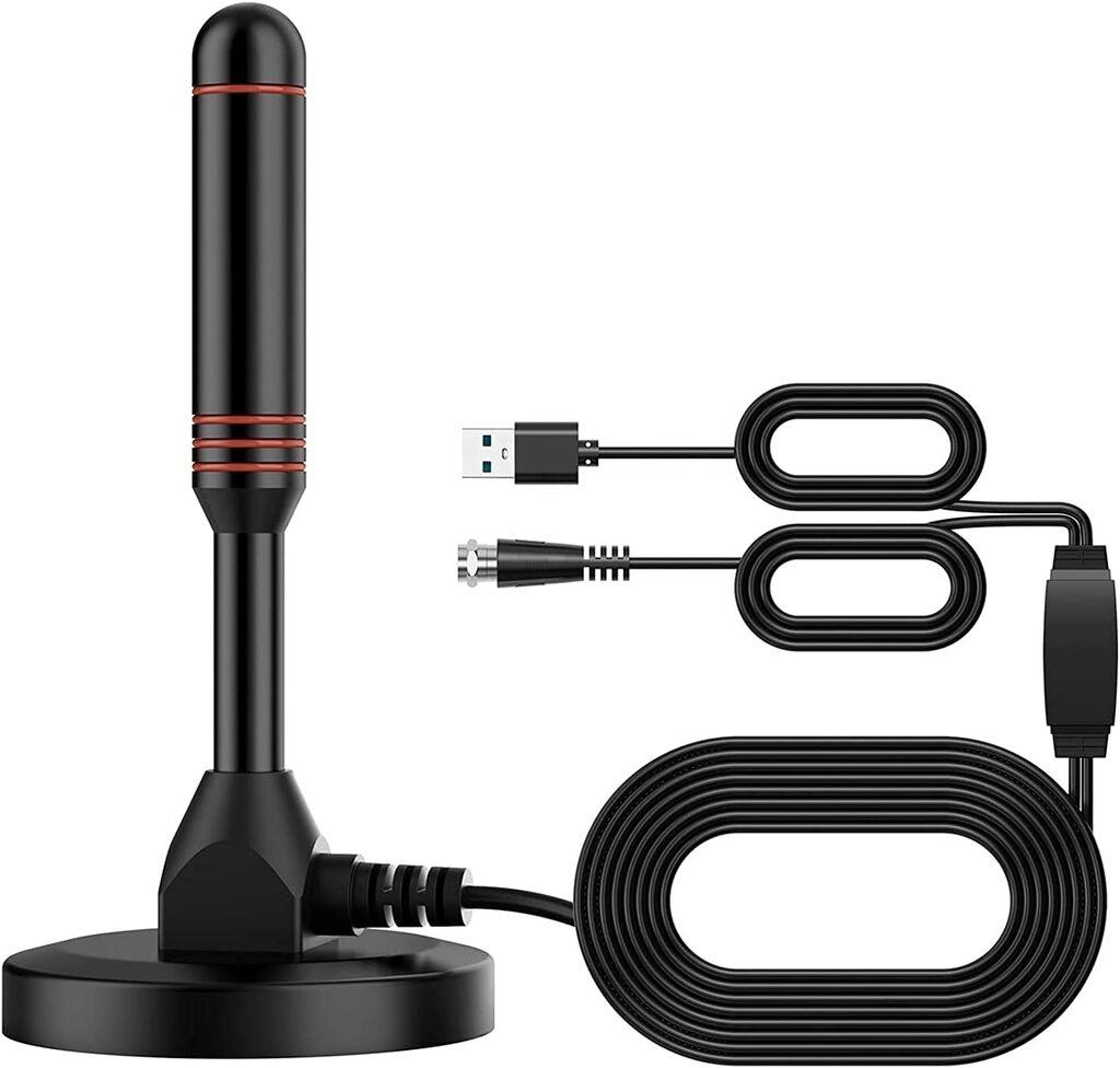 Alfa Electric Внатрешна ТВ антена DVB-T2 со појачало USB 5V 75Ω