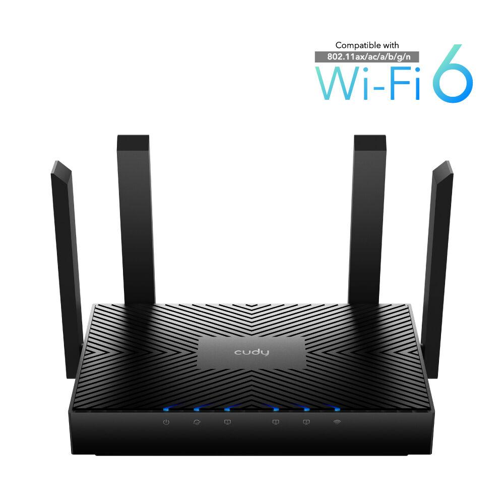 Cudy Гигабитен рутер AX3000 2.4+5GHz Wi-Fi6 MESH NR3000
