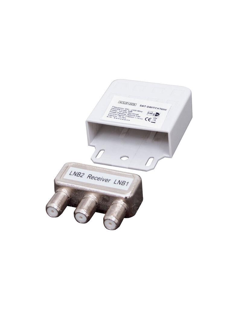 Alfa Electric Сателитски DiSEqC прекинувач 2/1, SAT-SWITCH100W