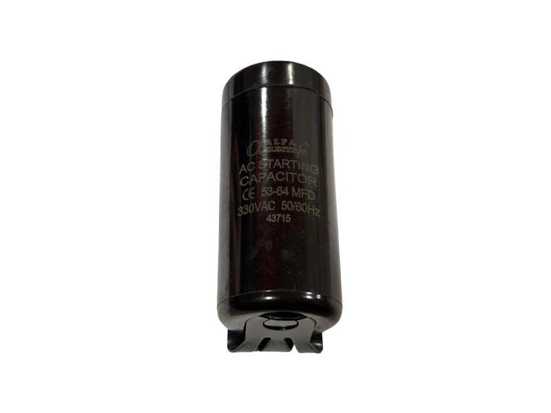 Alfa Electric Кондензатор 53–64µF стартен за електромотор - Alfa Elektrik