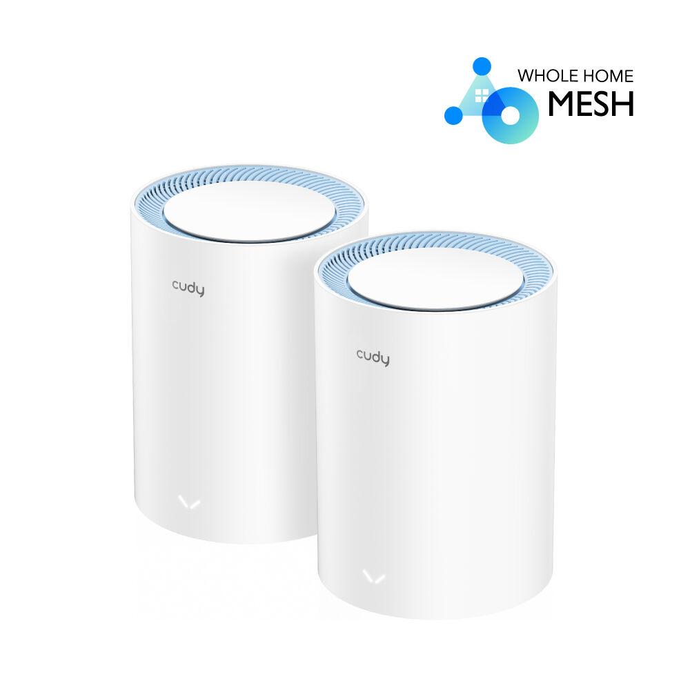 Cudy Mesh Wi-Fi систем 2.4+5GHz, комплет 2 парчиња M1200