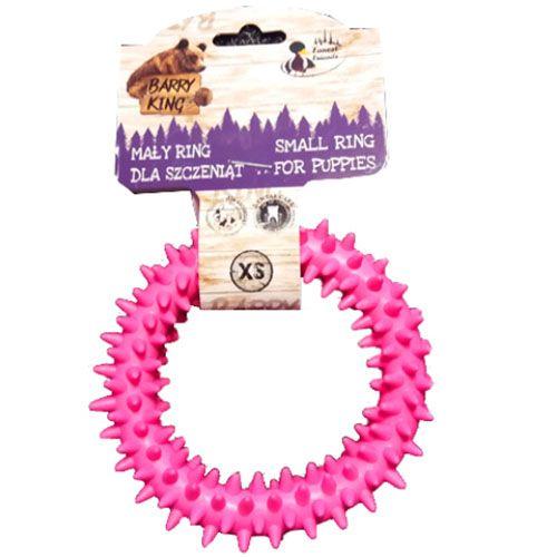 Berry King Играчка за Куче-Прстен со Боцки Розев 9.5cm. - Бери Кинг