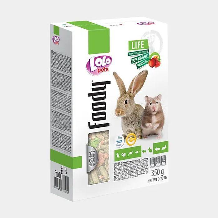 LoLo PetS Фуди Адулт Зајак со Овошје 350Гр. - Лоло Петс
