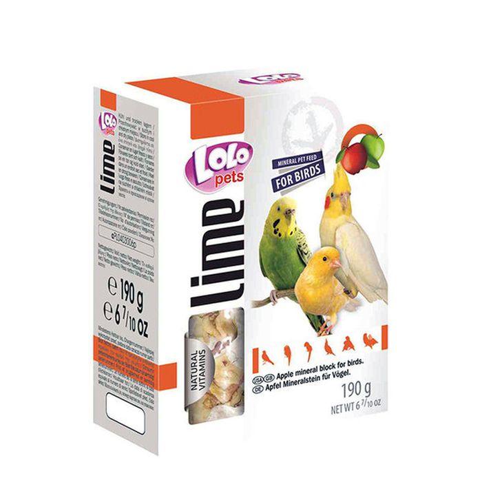 LoLo PetS Минерален Блок за Папагал Јаболко 190Гр. 6/1 - Лоло Петс