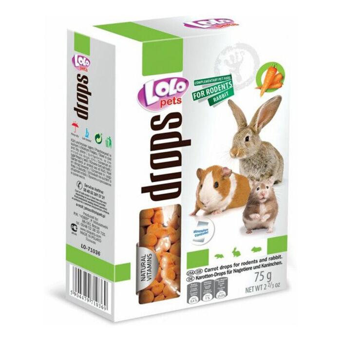 LoLo PetS Витамински Топчиња за Глодари Морков 75Гр. - Лоло Петс