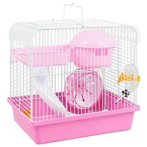 PanaMa Pet Кафез за Хрчак Розев 27Х20Х25cm. - Панама Пет | Kafez Za Hrcak Rozev | HaMSter Cage Pink - PanaMa Pet