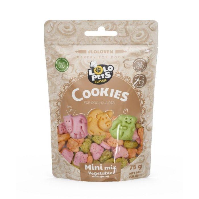 LoLo PetS Бисквити во Кеса-Мини Микс Анималс Кукис XS 75Гр.-Лоло Петс Класик | LoLo PetS CLaSSic CookieS Mini Mix AniMaLS XS