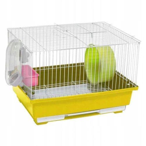 PanaMa Pet Кафез за Хрчак Жолт 30Х23Х20cm. - Панама Пет | Kafez Za Hrcak ZoLt | HaMSter Cage YeLLow - PanaMa Pet