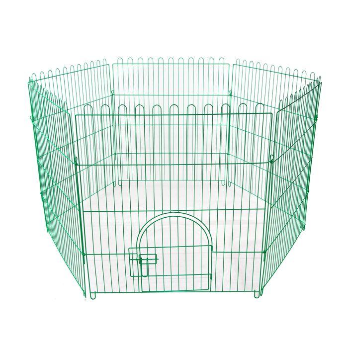 FoShan Ограда Метална за Миленици 84Х95cm. (6 Парчиња) - Фосхан | Ograda MetaLna Za MiLenici | MetaL Pet PLaypen (6 PaneLS) - FoShan