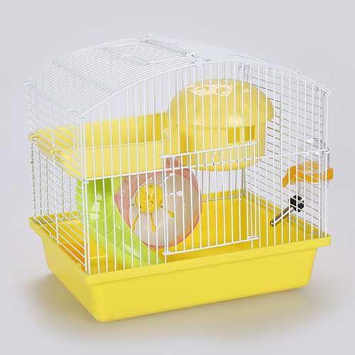 PanaMa Pet Кафез за Хрчак Жолт 27Х20Х25cm. - Панама Пет | Kafez Za Hrcak ZoLt | HaMSter Cage YeLLow - PanaMa Pet