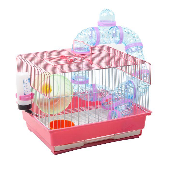 FoShan Кафез за Хрчак со Тунели 35Х28Х23cm. - Фосхан | Kafez Za Hrcak So TuneLi | HaMSter Cage With TunneLS - FoShan