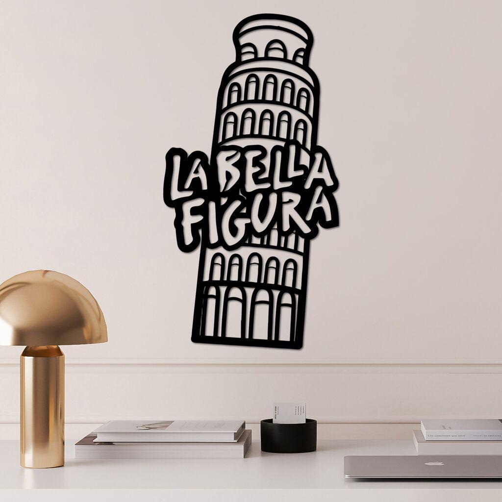 Wallity dzидна декорација Bella Figura 2, 32 x 60 см, црна