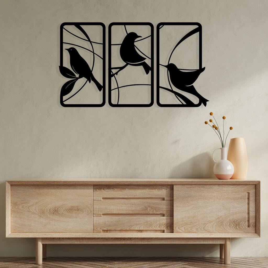 Wallity декорација за dzид Sentimiento 337, 120 x 68 см, црна