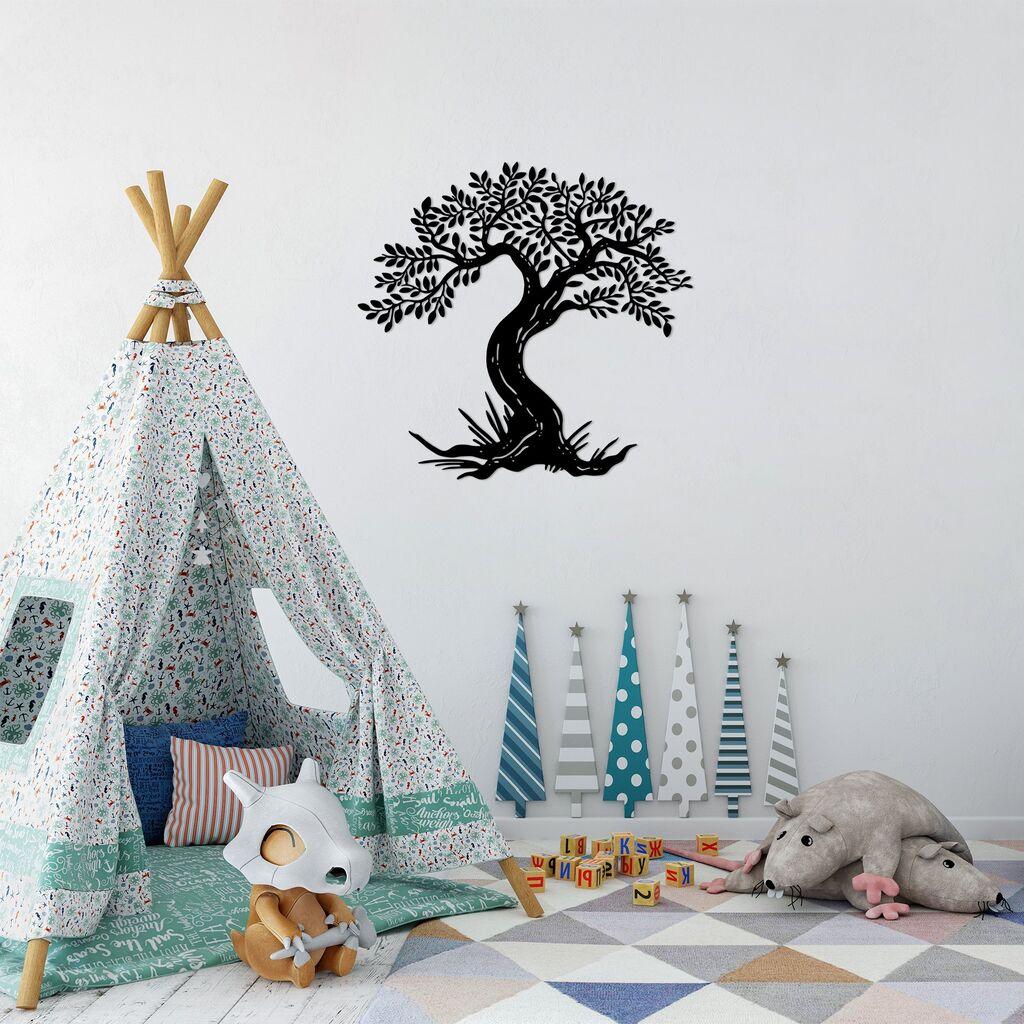 Wallity dzидна декорација Монументално дрво 12, 70 x 73 см, црна