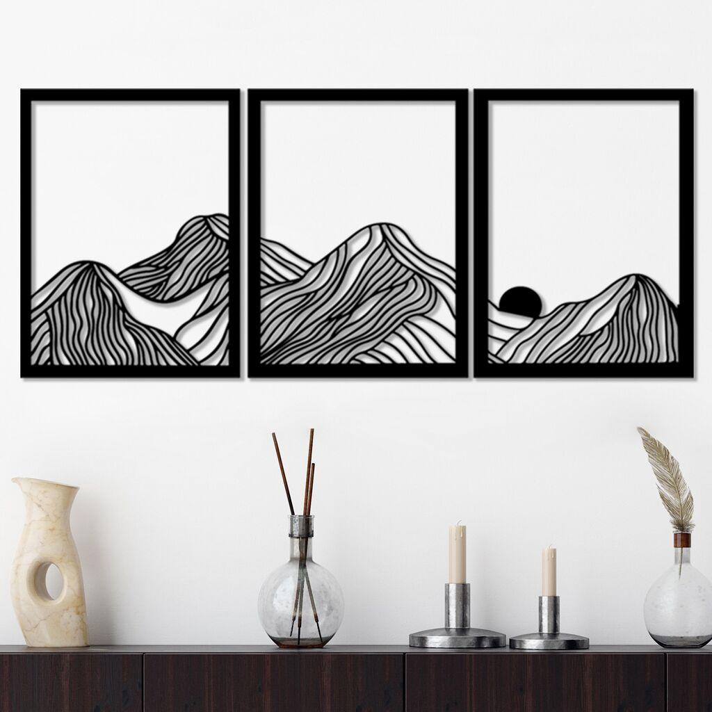 Wallity декорација за dzид Colline-1, 38 x 49 см, црна