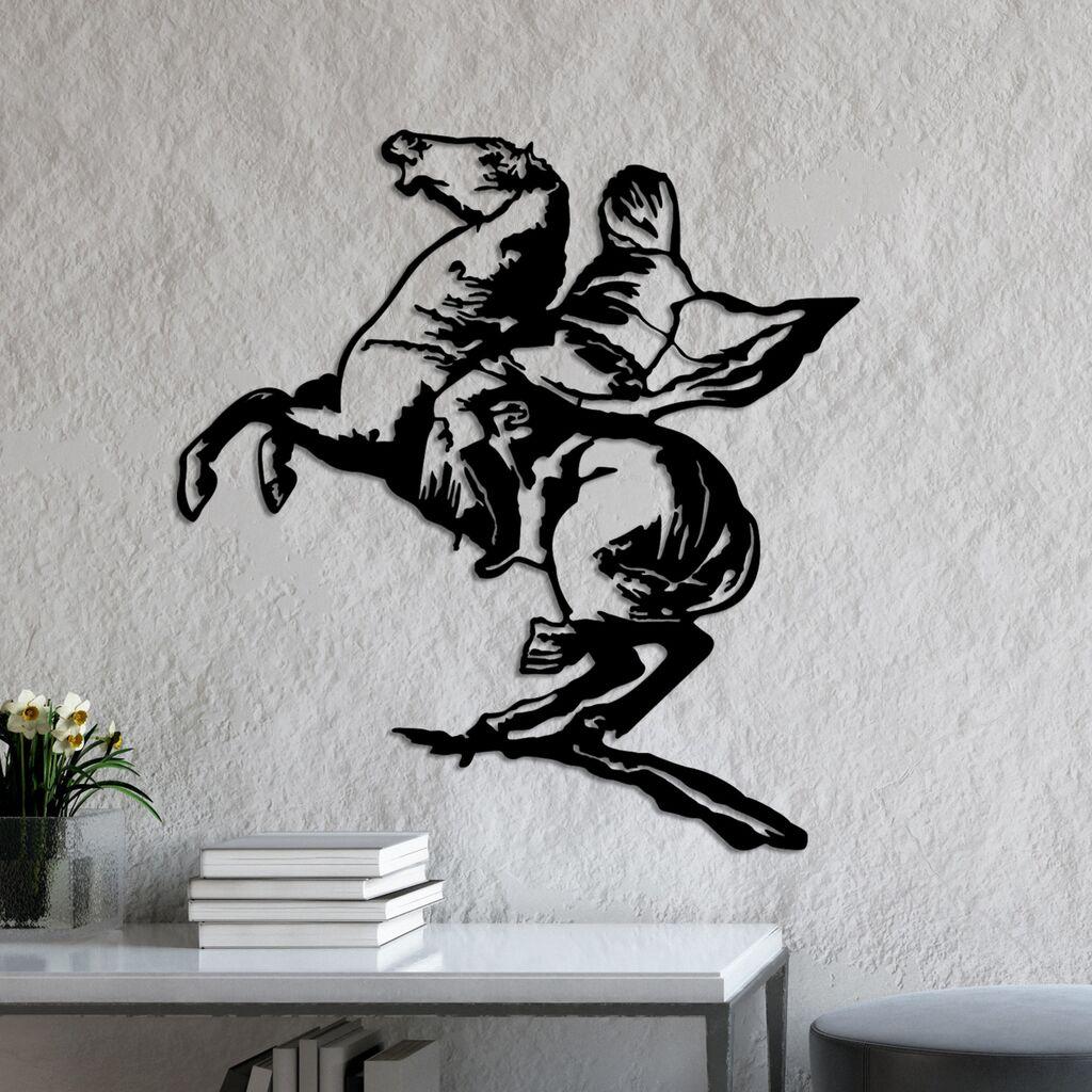 Wallity dzидна декорација Banksy 10, 68 x 72, црна