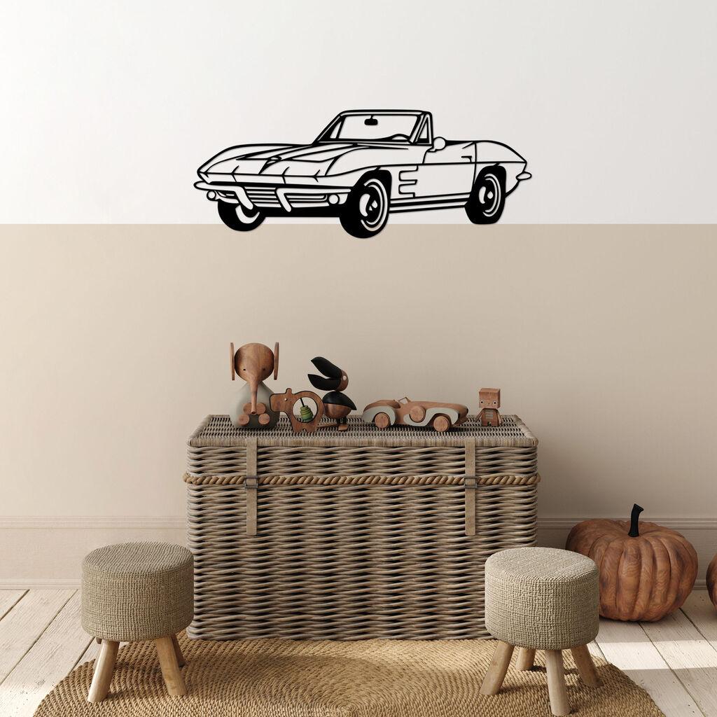 Wallity декорација за dzид Fast And Antique - 519, 26 x 70 см, црна