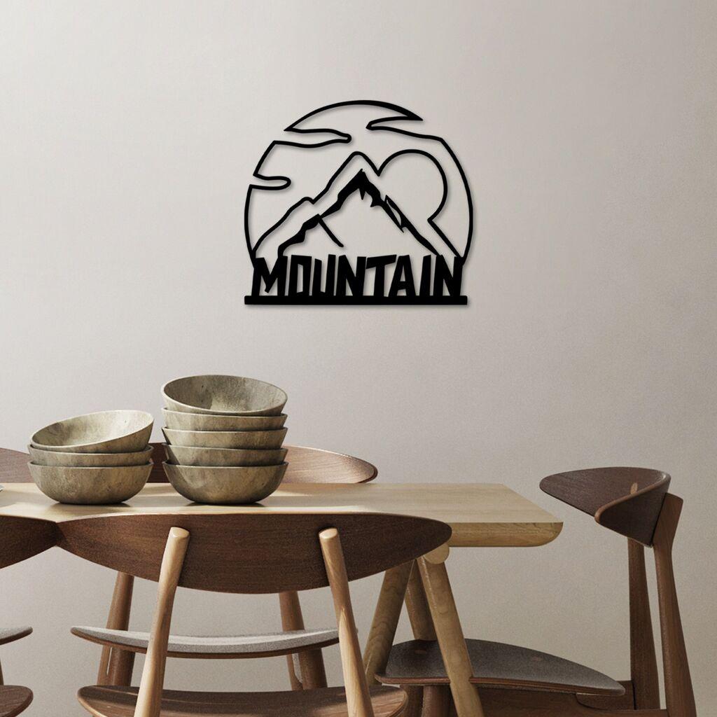 Wallity dzидна декорација Mountain 36, 58 x 52 см, црна
