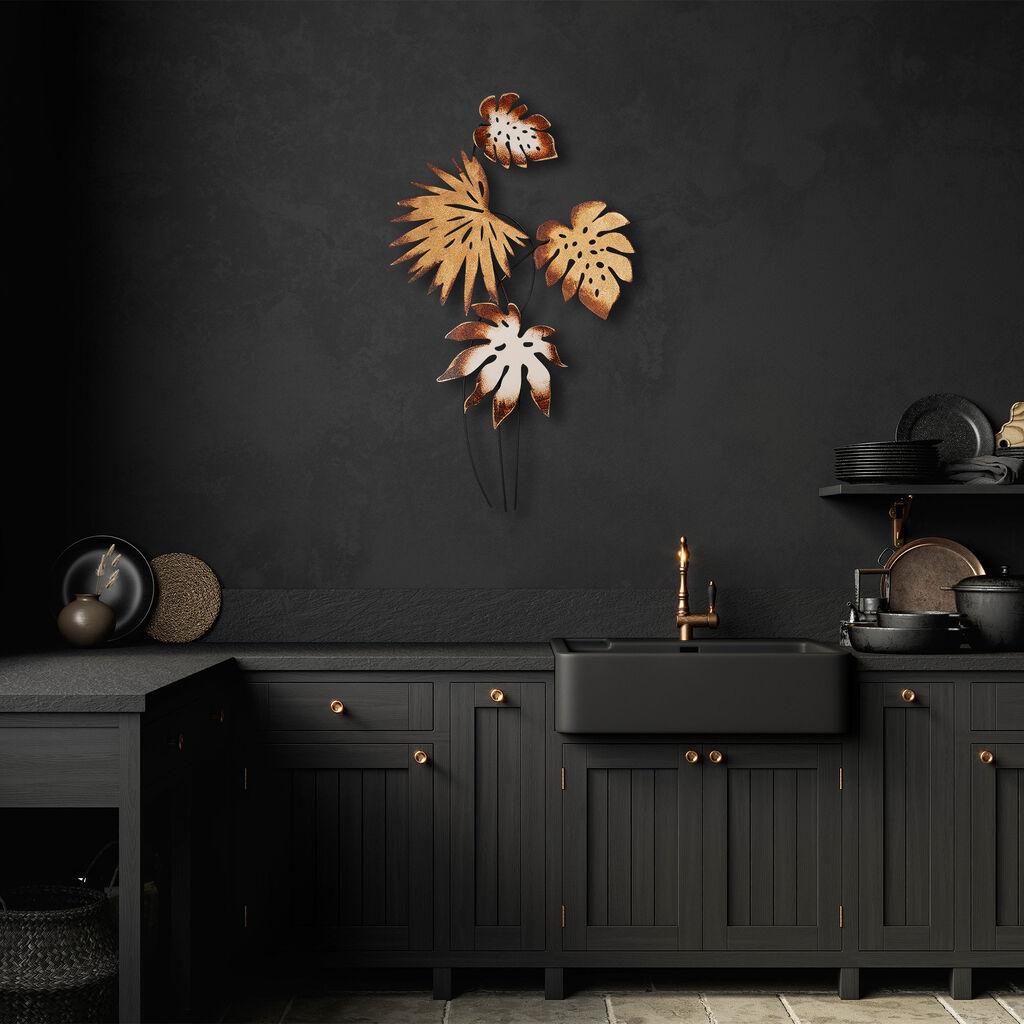 Wallity декорација за dzид Монстера v3, 69 x 113 см, шарена