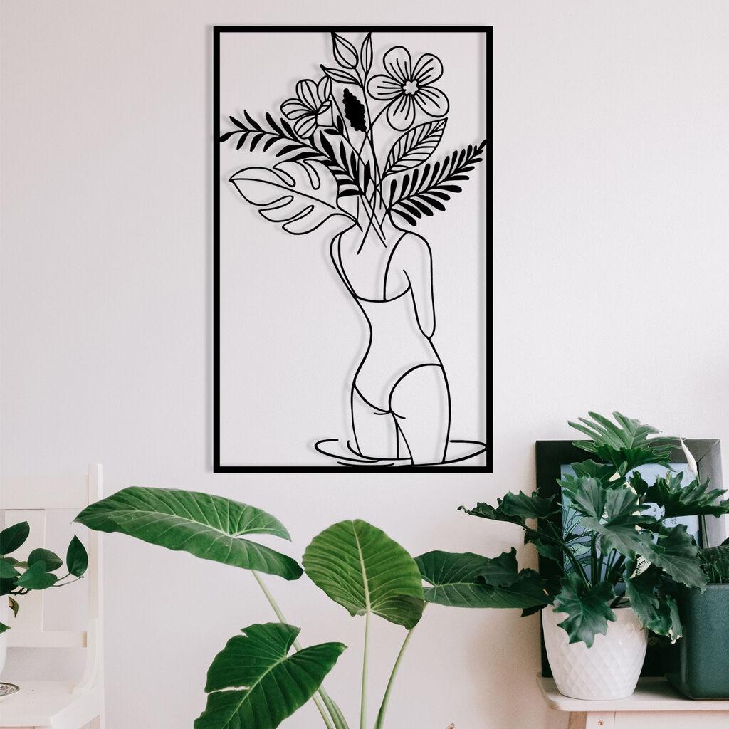 Wallity декорација за dzид Gupse, 38 x 61 см, црна