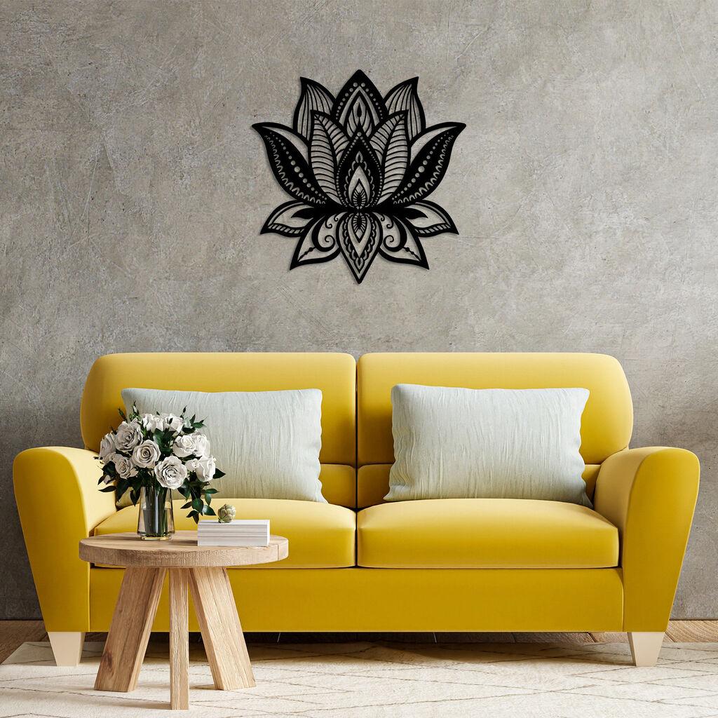 Wallity dzидна декорација Lotus - 314, 70 x 70 см, црна