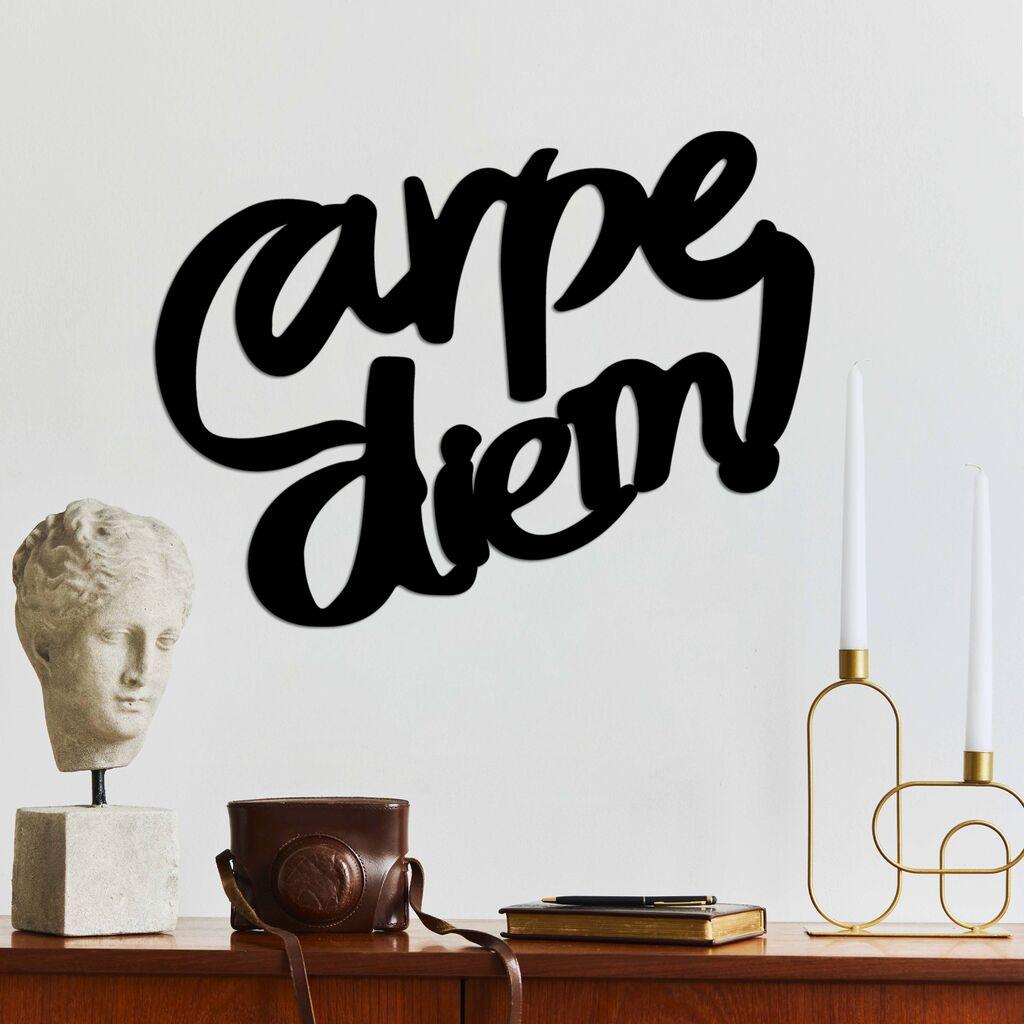 Wallity декорација за dzид Carpe Diem 5, 56 x 42 см, црна
