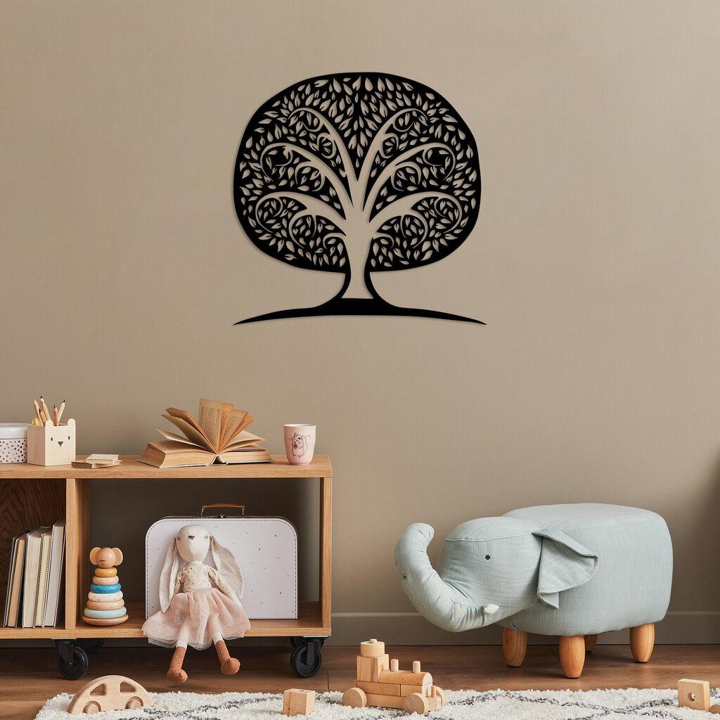 Wallity dzидна декорација Монументално дрво 7, 71 x 70 см, црна