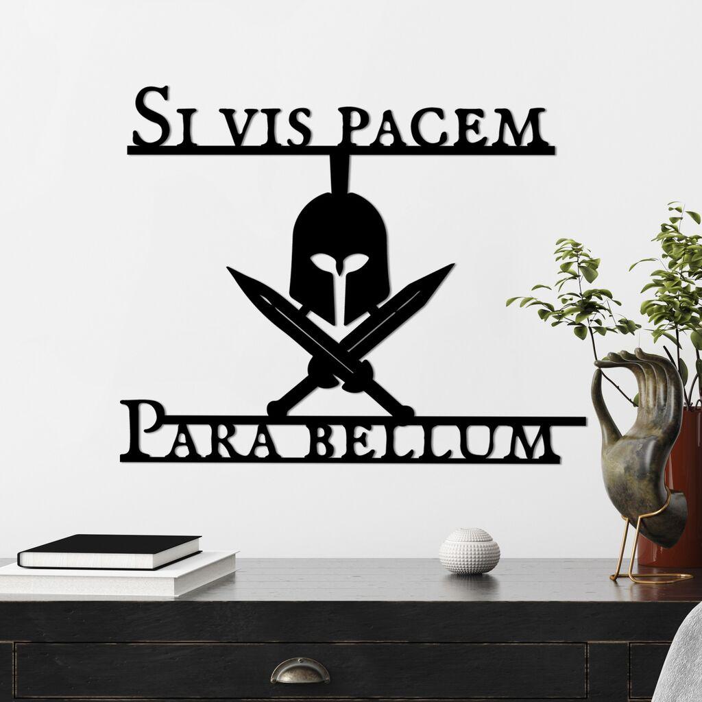 Wallity декорација за dzид Si Vis Pacem 3, 56 x 46 см, црна