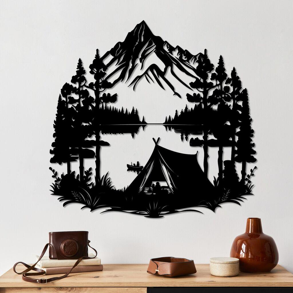 Wallity dzидна декорација Викенд, 59 x 62 см, црна