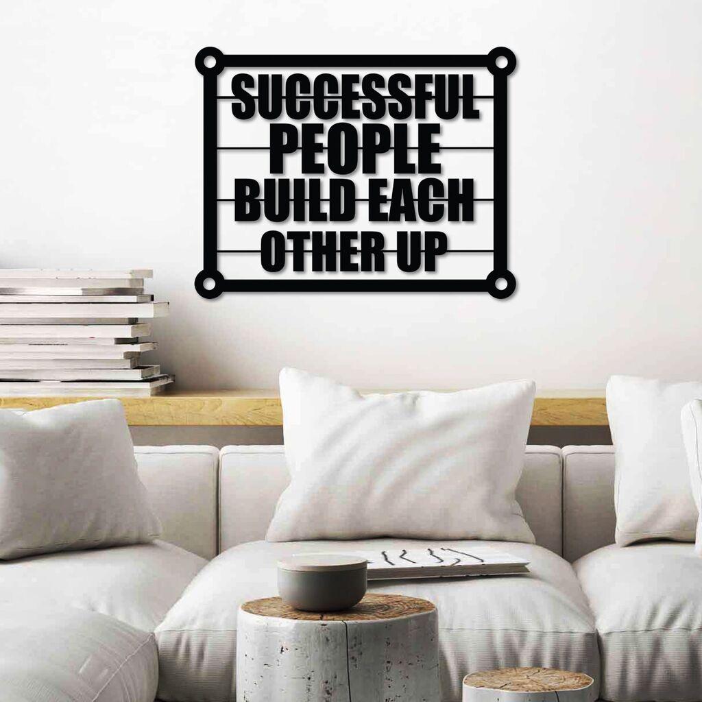 Wallity dzидна декорација Successful Build, 52 x 40 см, црна