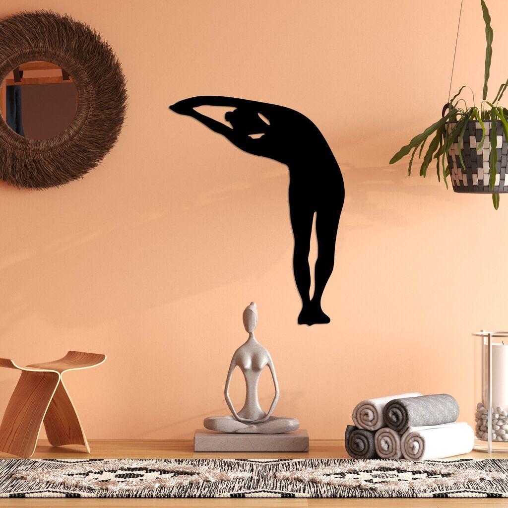 Wallity декорација за dzид Јога 28, 42 x 60 см, црна