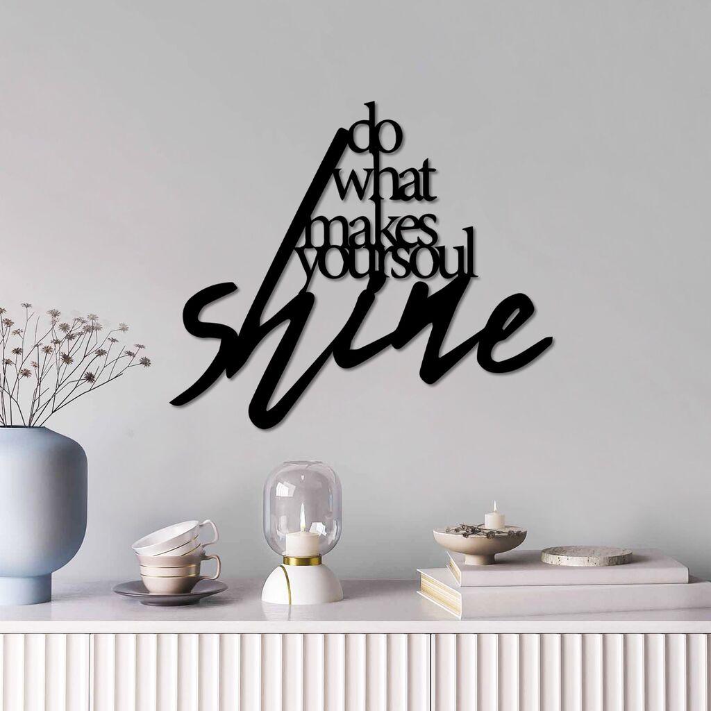 Wallity декорација за dzид што прави сјај, 56 x 47 см, црна