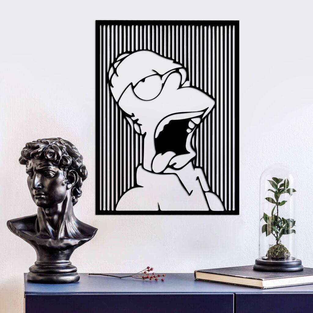 Wallity dzидна декорација Симпсон 1, 41 x 56 см, црна