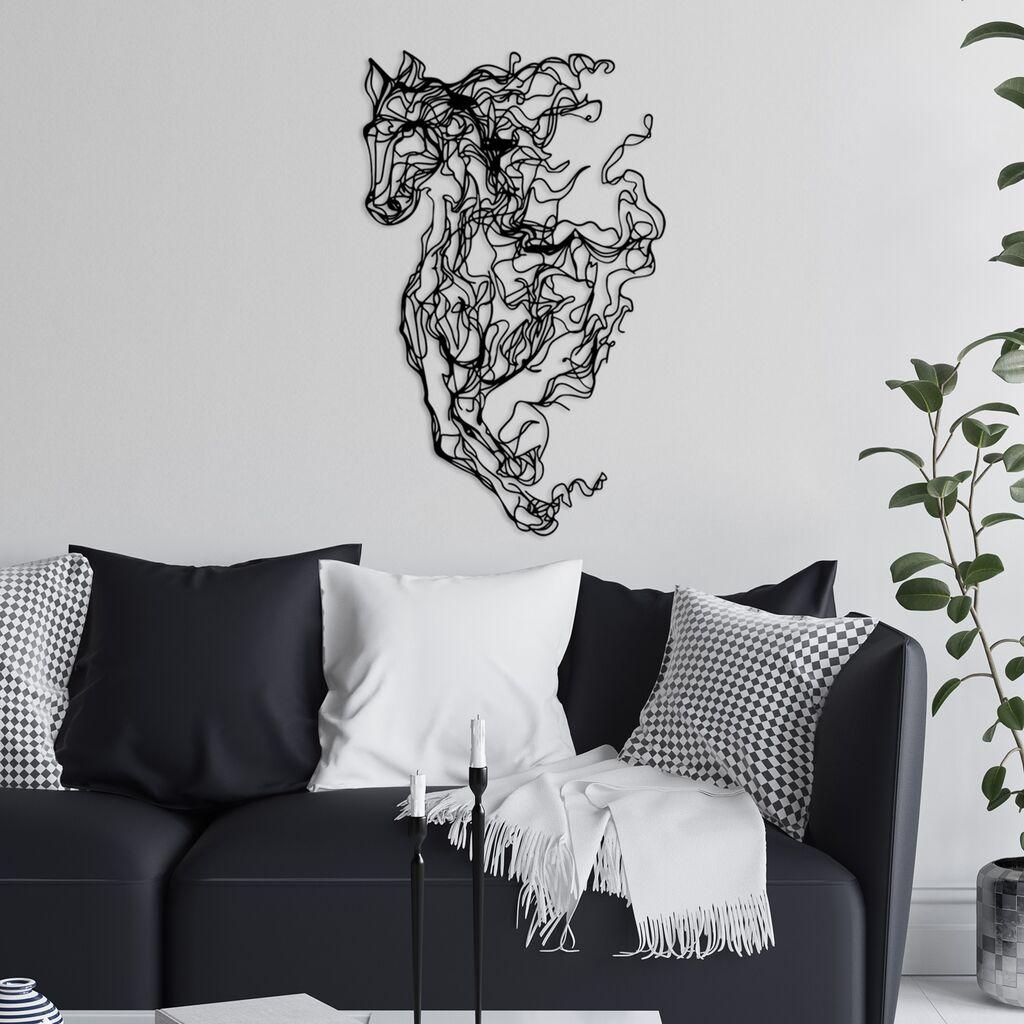 Wallity декорација за dzид Cavallo-1, 41 x 66 см, црна