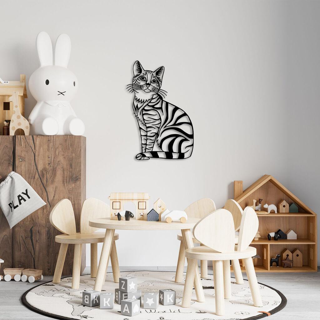 Wallity dzидна декорација Cat - 310, 46 x 68 см, црна