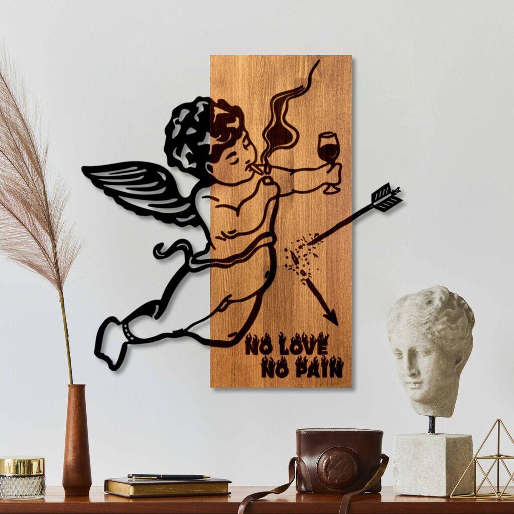 Wallity декорација за dzид Wine & Eros, 57 x 58 x 3 см, кафеава