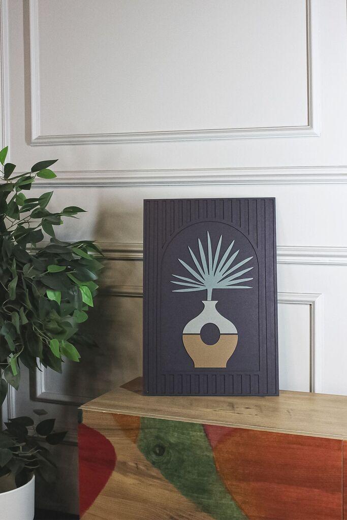 Wallity слика Ersy3Dpot1-2030, МДФ, 20x30x2 см