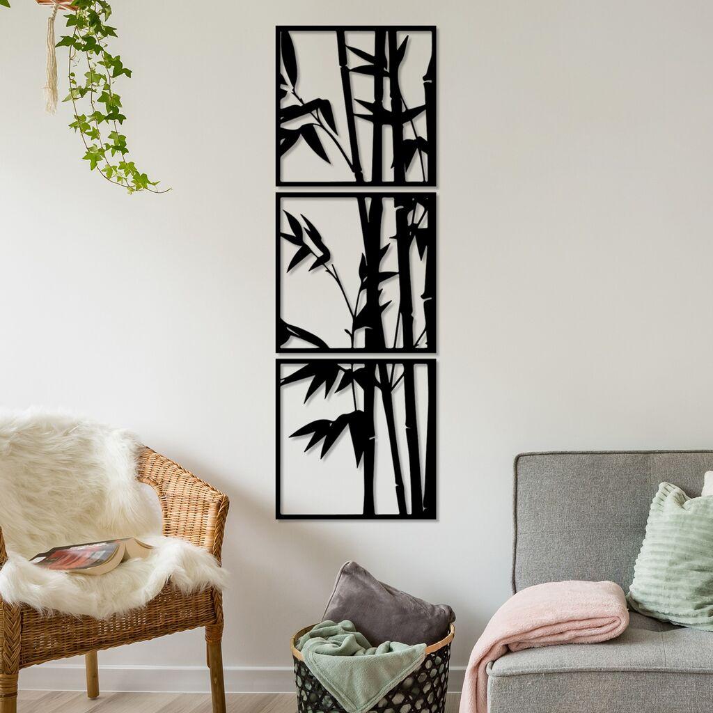 Wallity dzидна декорација Rami-1, 45 x 45 см, црна