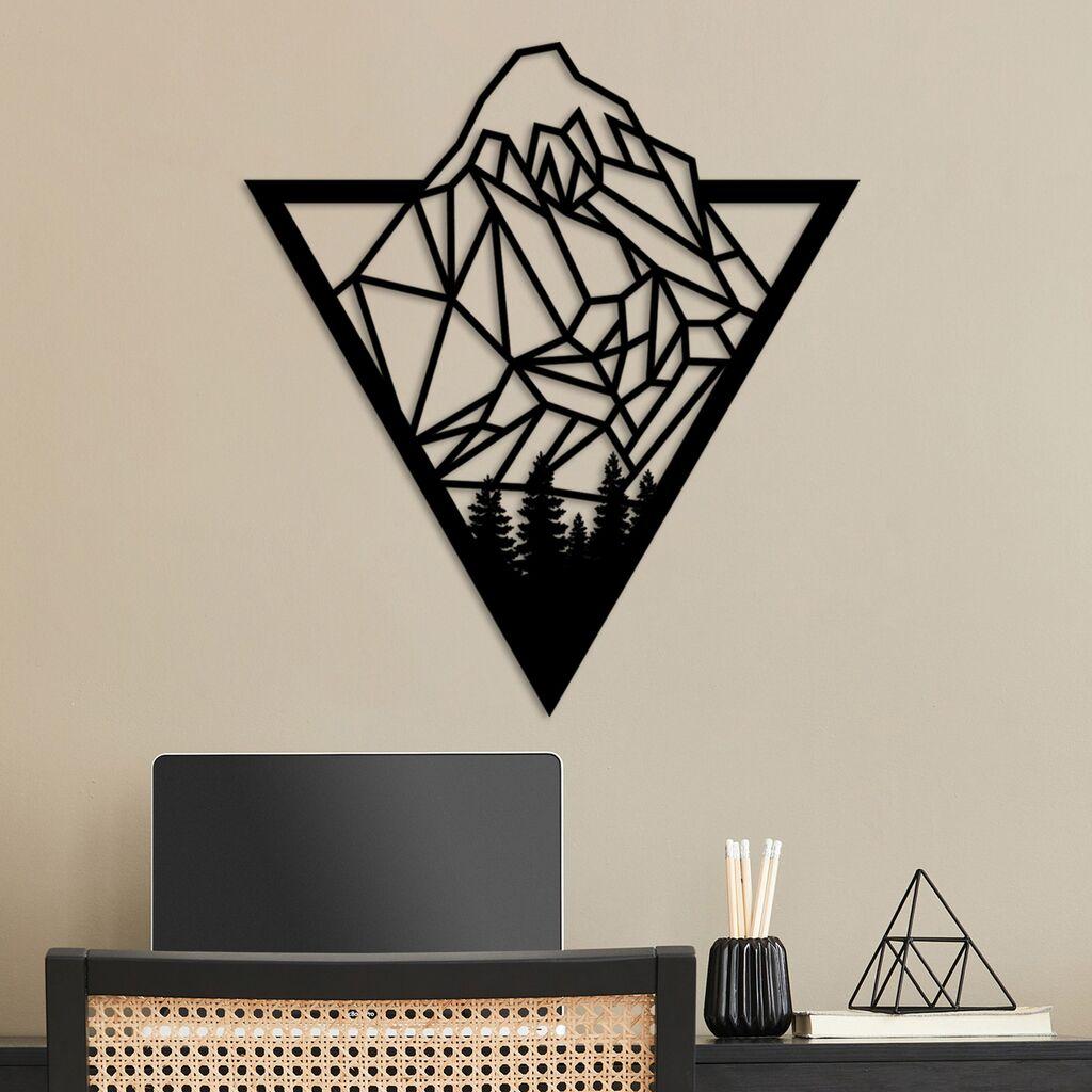 Wallity dzидна декорација Монблан, 55 x 50 см, црна