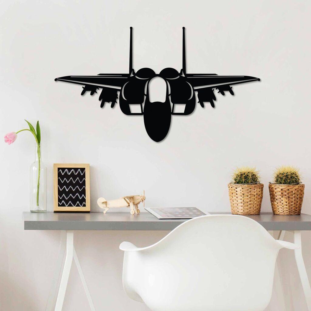 Wallity декорација за dzид F-15 EX, 60 x 34 см, црна