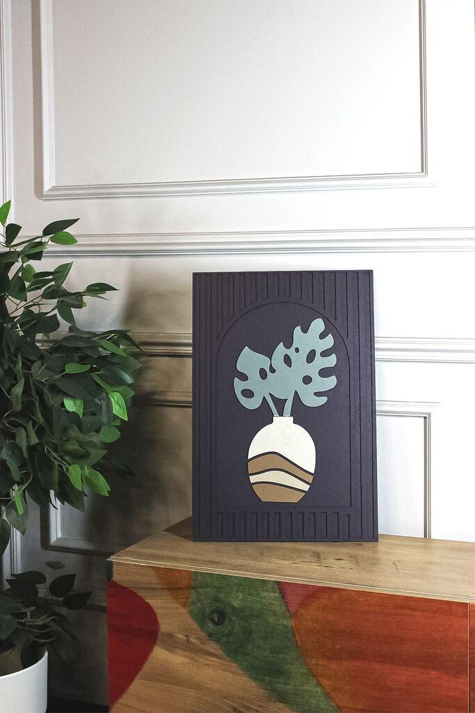 Wallity слика Ersy3Dpot2-2030, МДФ, 20x30x2 см